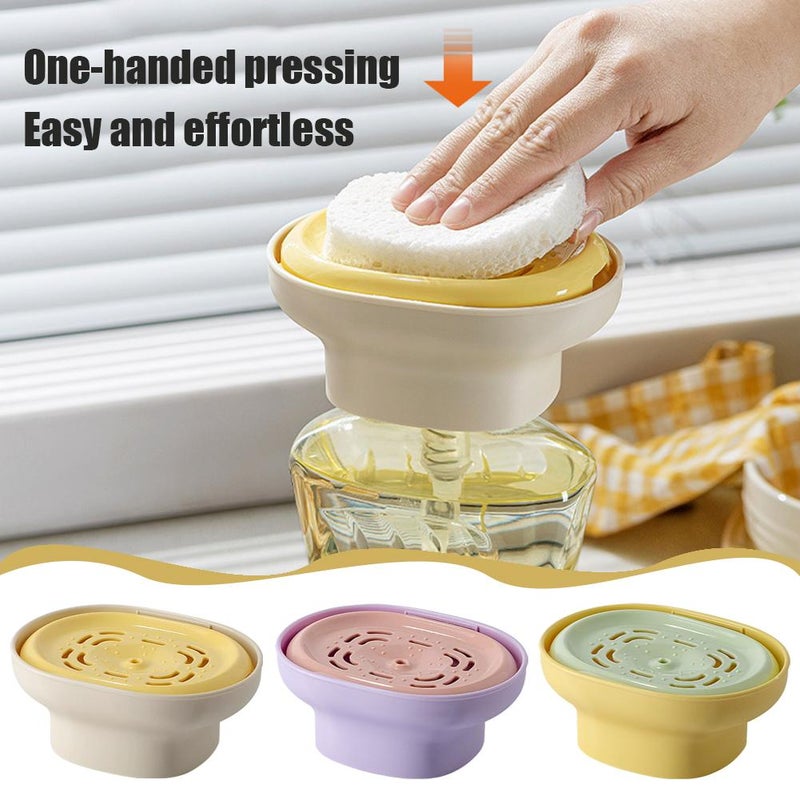 Detergent Presser - Laundry Dispenser,2025 New Portable Dishwashing Liquid Dispenser for Kitchen,Reusable Laundry Detergents Dispensers,Leak Proof Pump Detergent,Great for Washing Dishes - Image 2